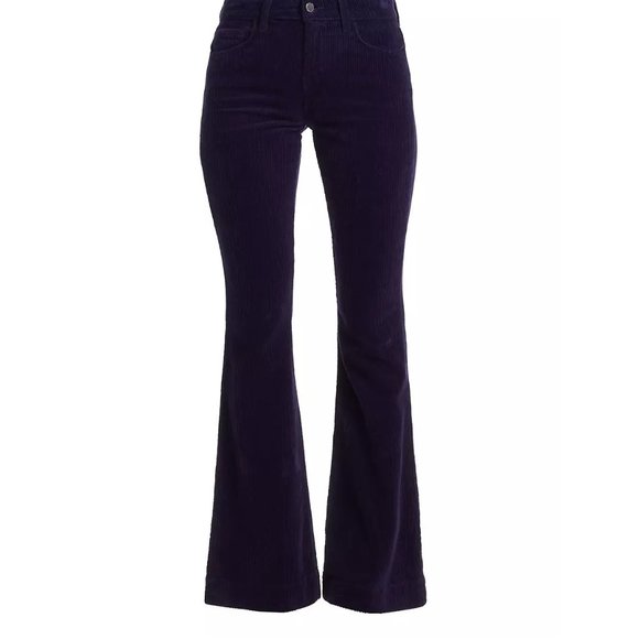 L'AGENCE Pants - NWOT L'Agence The Affair High-Rise Flare Corduroy Pants in Navy